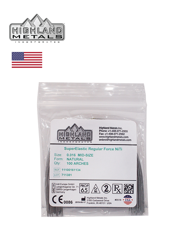 Super Elastic Regular Force Niti กลม