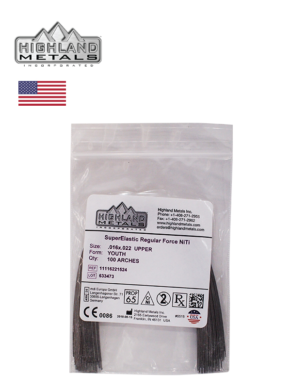 Super Elastic Regular Force Niti เหลี่ยม